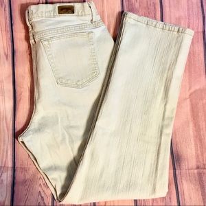 EUC Size 14M Lee Relaxed Straight Leg Tan Jeans